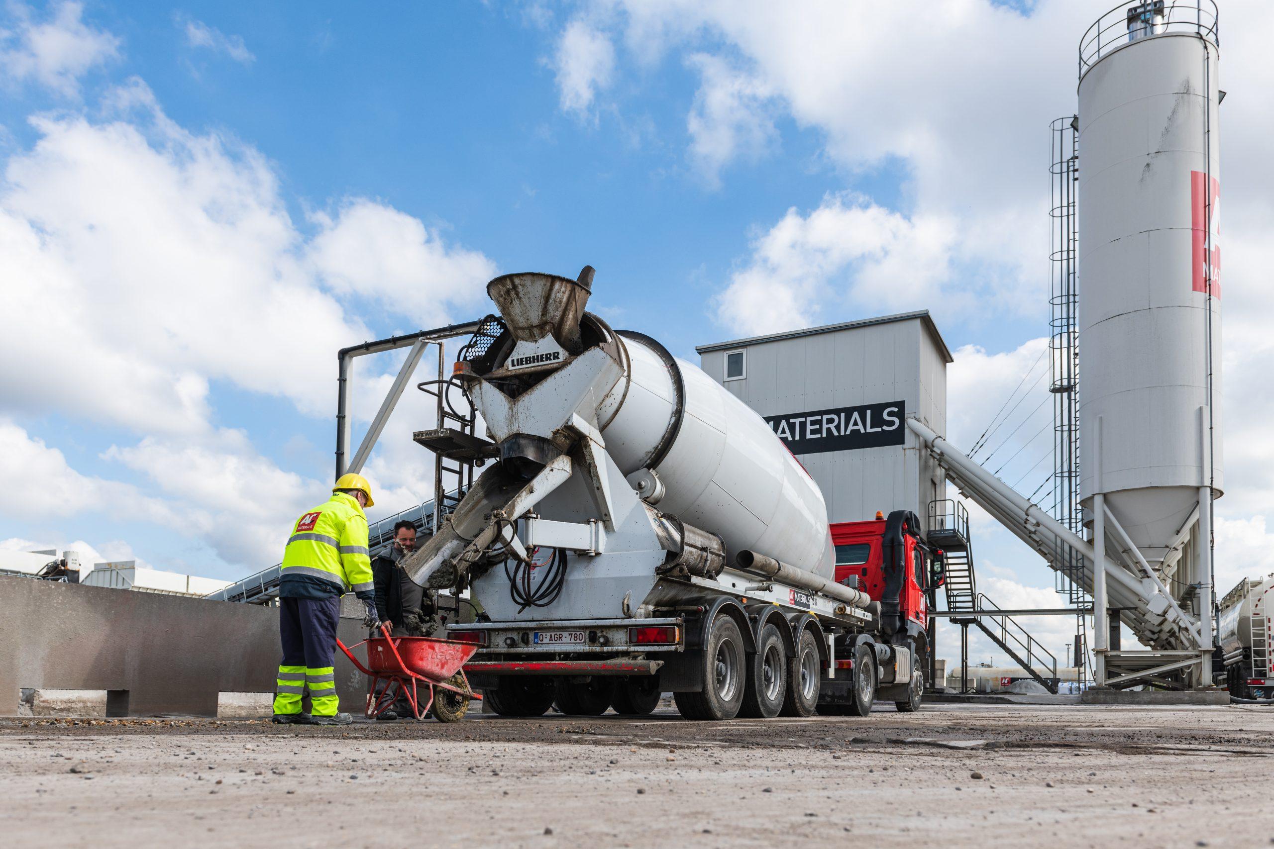 betonmixer voor spoorwagentjes