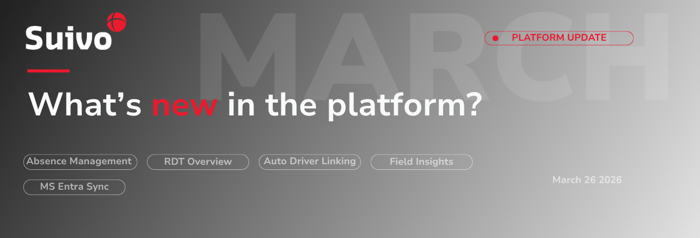 Suivo March Platform Update
