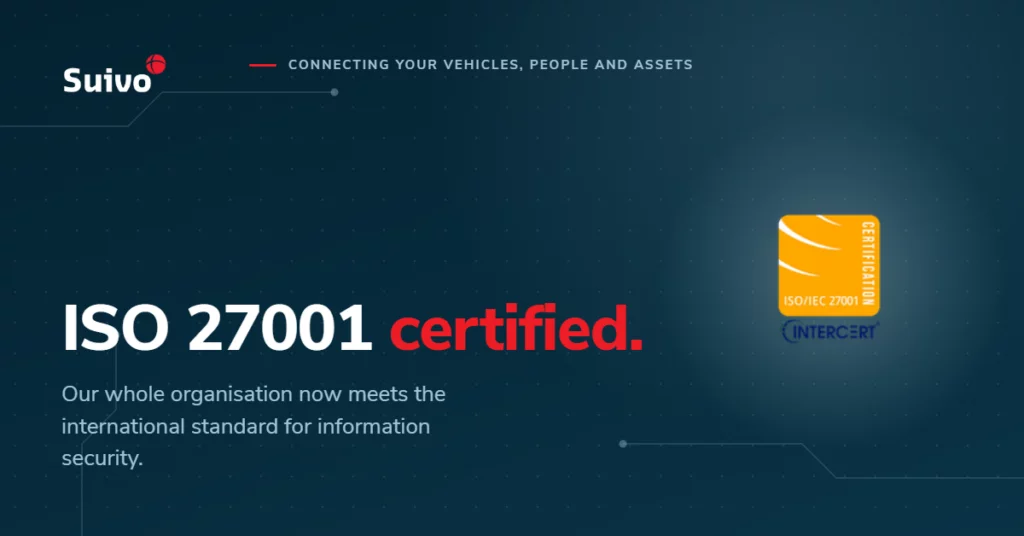 Suivo ISO 27001 Certified